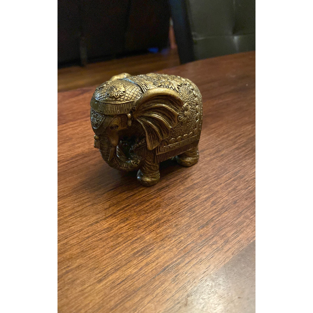 Brass elephant decor